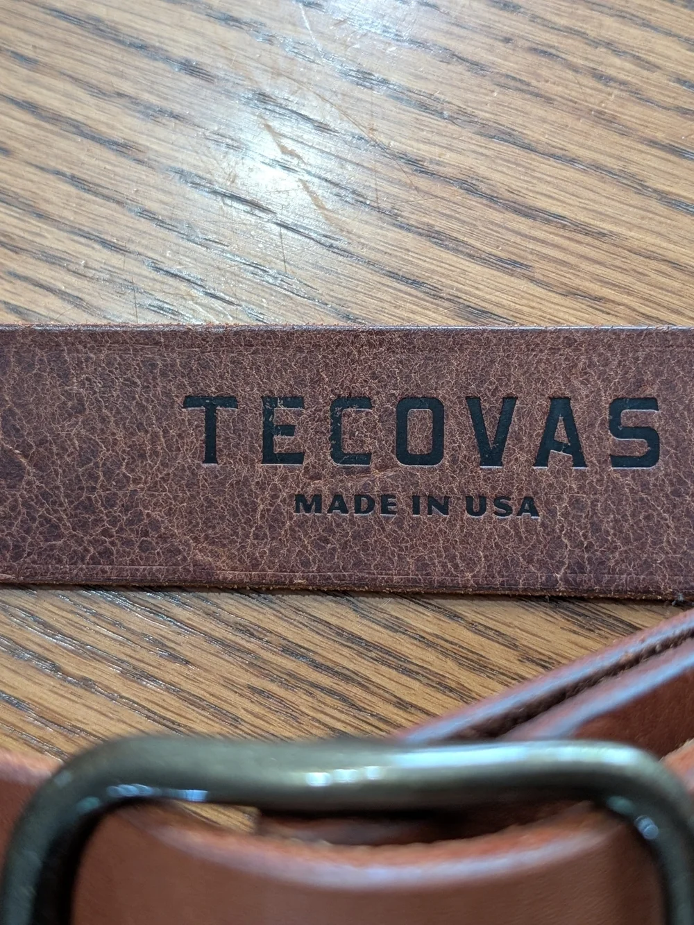 Tecovas Brown Leather Belt - Men's Classic Leather Belt